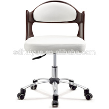 Лучшие продажи белый кожаный стул офиса переклейки компьютерное кресло с колесами